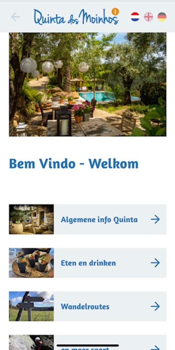 Moderne snufjes op Quinta dos Moinhos
